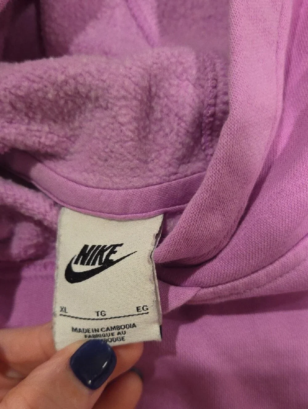 Nike Pink Hooded Sweatshirt Kids Hoodie